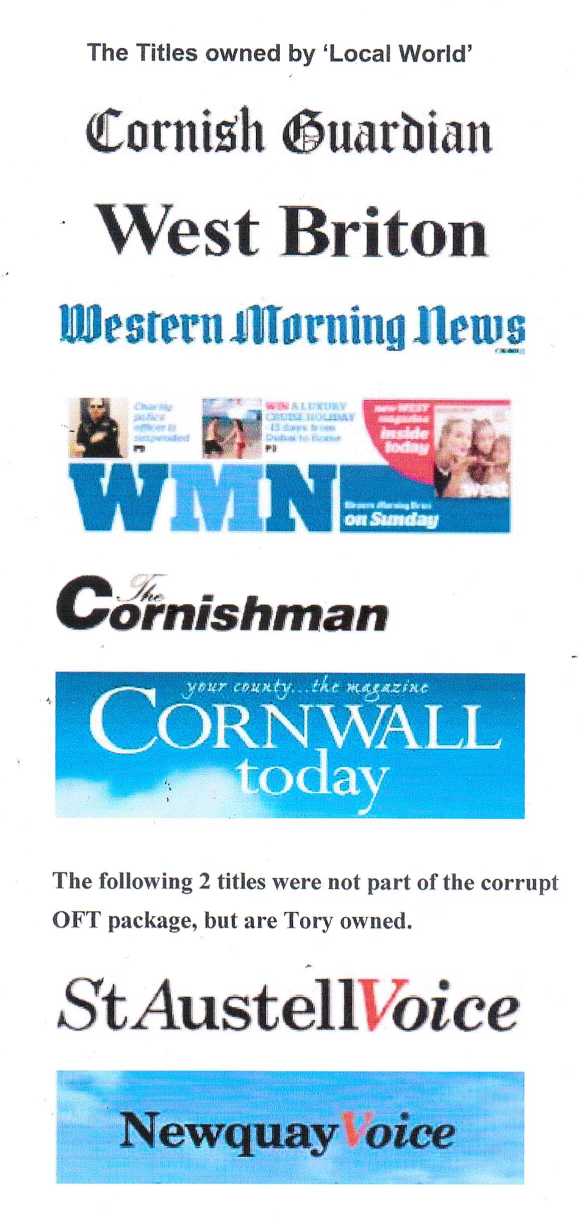 Cornish Newspapers